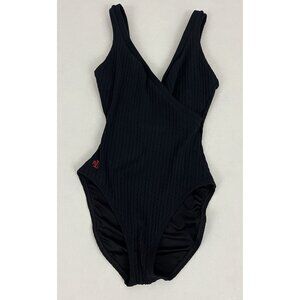 Vintage Lauren Ralph Lauren Women's 10/12 One Piece Swimsuit Cable Knit